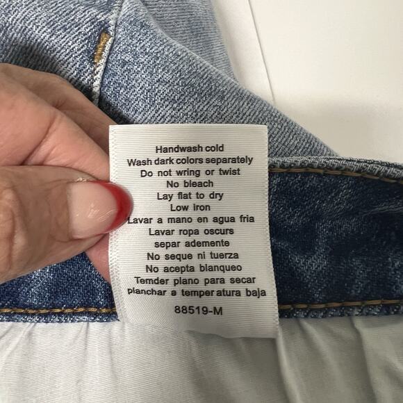 Judy Blue Boyfriend Fit Jeans Women’s 13/31 High Rise Bleach Splatter Stretch - Picture 11 of 15